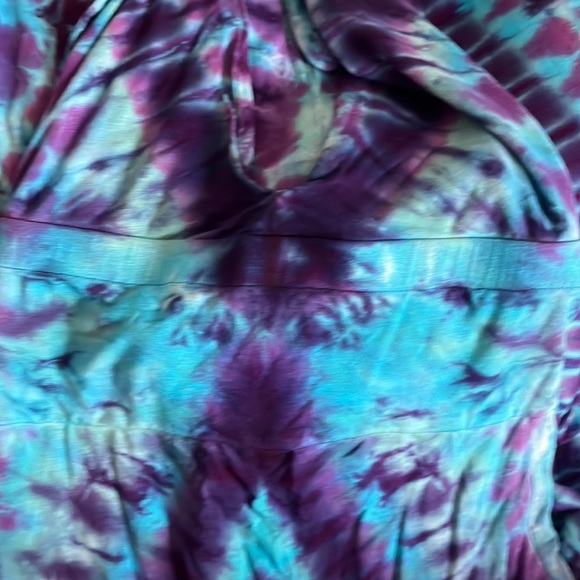 Awesomeness Designs Colorful Tie Dye Halter Maxi Dress - Picture 12 of 12